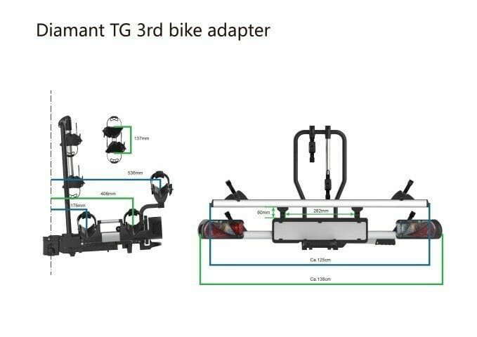 Pro-User bike adapter 91749  afmetingen